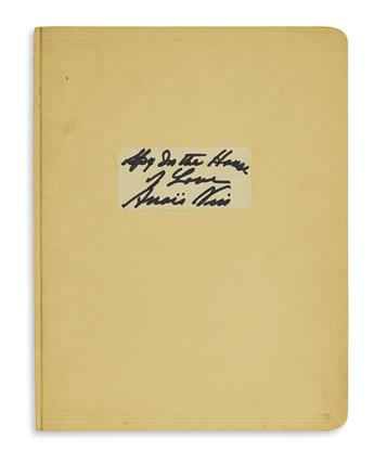 NIN, ANAÏS. Group of 8 items, each Signed, Anaïs or in full, to editor William Kozlenko: Two Typescripts * 4 Autograph Letters * Two